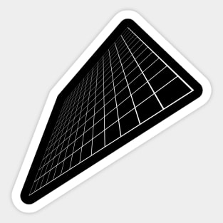 Chessboard 3d wireframe Sticker